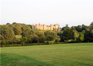 Framlingham Castle from   campsite
